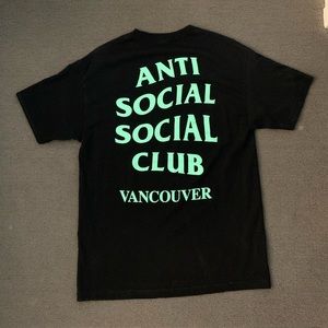 Anti Social Social Club “Vancouver” tee, size large
